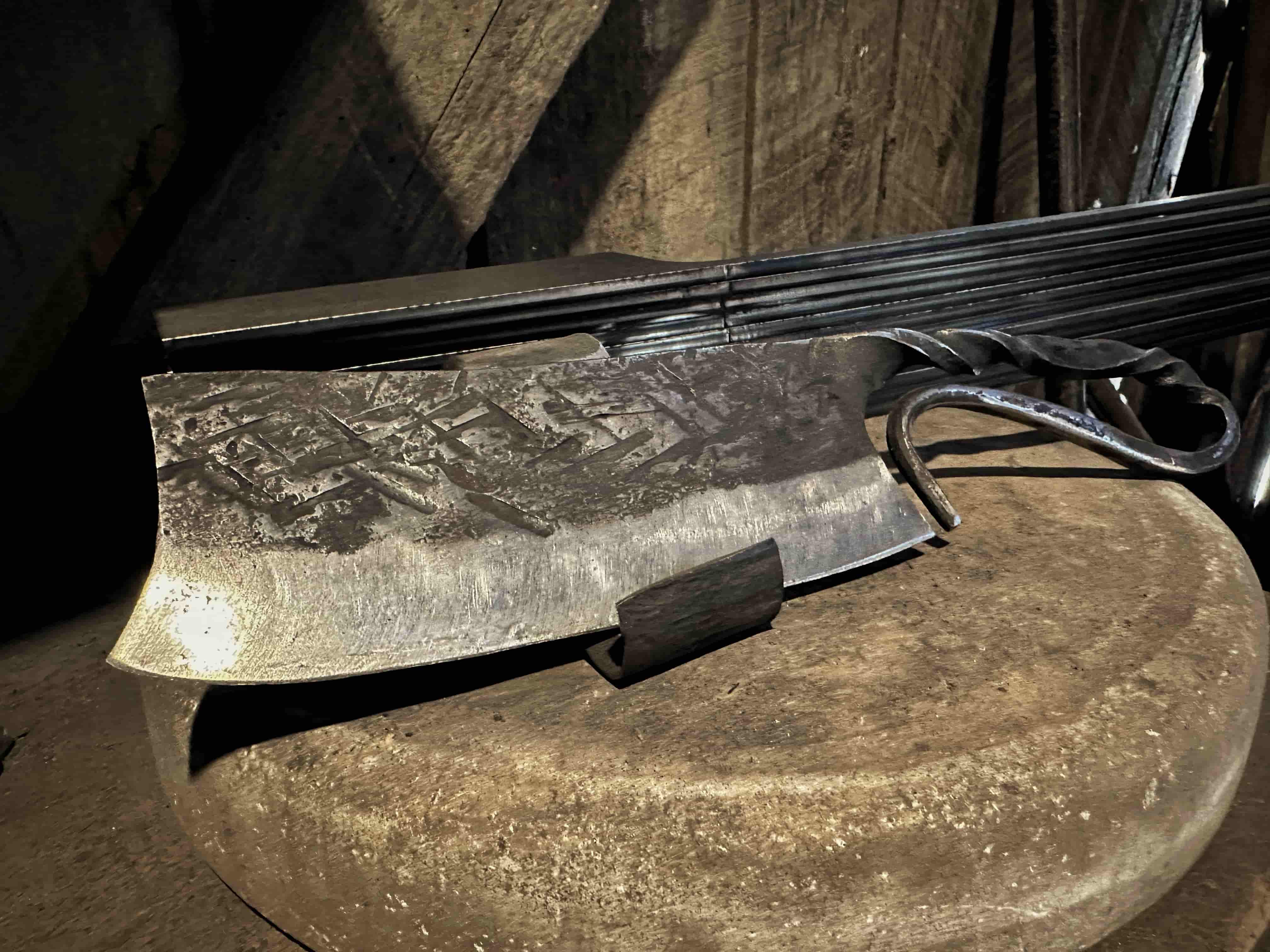 Hand-forged cleaver